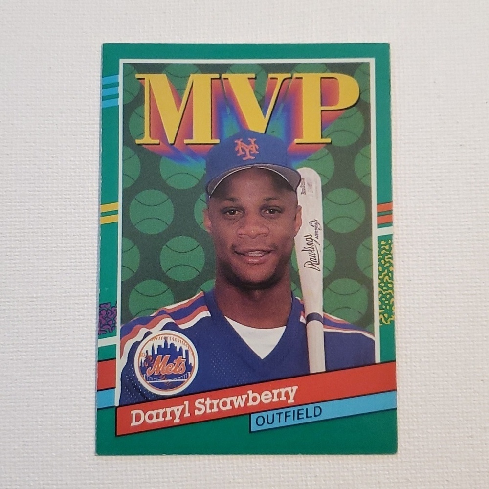 EUC. 1991 Donruss Darryl Strawberry #408 Good/Excellent condition; No (.…